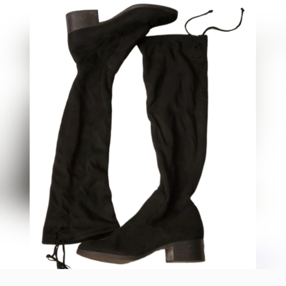 Zara woman's black knee high suade boots size 10 - Picture 15 of 15